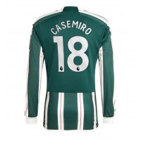 Dres Manchester United Casemiro #18 Preč 2023-24 Dlhy Rukáv
